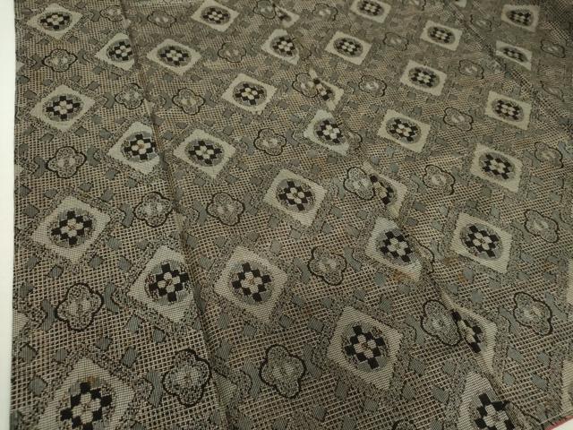 平和屋着物○本場大島紬 龍郷絣 花菱文 正絹 逸品 DAAS3680ps