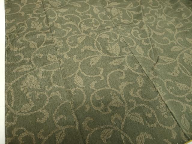 平和屋着物○本塩沢 葡萄唐草 正絹 逸品 DAAS3691ps