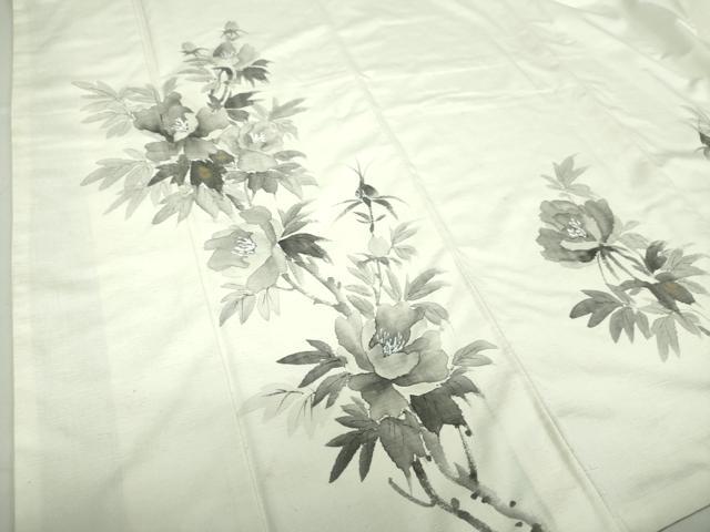 平和屋着物○訪問着 双鳥更紗花唐草文 金彩 正絹 逸品 AAAV9119np