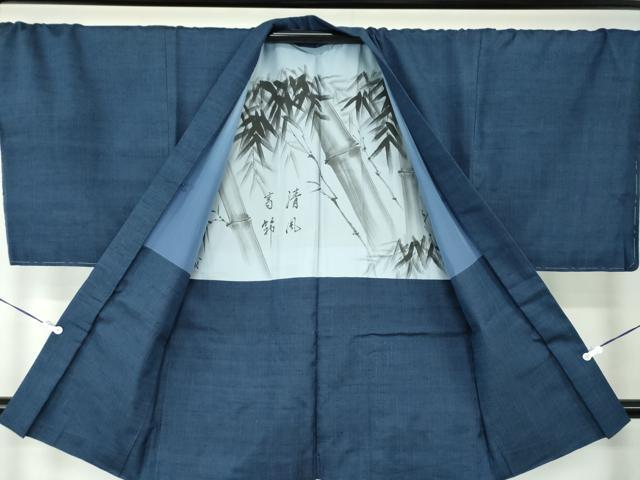 平和屋着物○男性 紬 アンサンブル・長襦袢(袷)セット キングサイズ 長