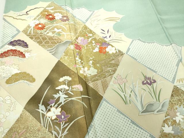 平和屋着物○豪華色留袖 駒刺繍 お祭り 金彩 正絹 逸品 未使用 DAAP1897ic