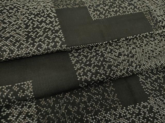 平和屋着物●本場大島紬　9マルキ　幾何学文様　正絹　逸品　DAAS3770ps