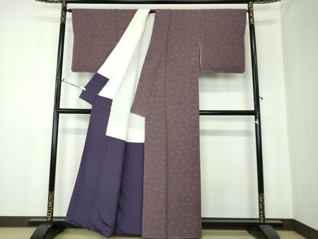 平和屋着物▽世界的人形師 辻村寿三郎 ジュサブロー 小紋 単衣 兎