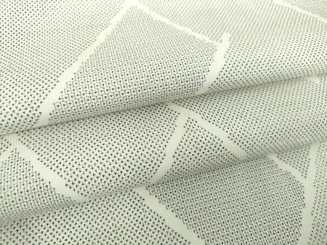 平和屋着物●本場大島紬　白大島　9マルキ　150亀甲　檜垣文　正絹　逸品　DAAS3780ps