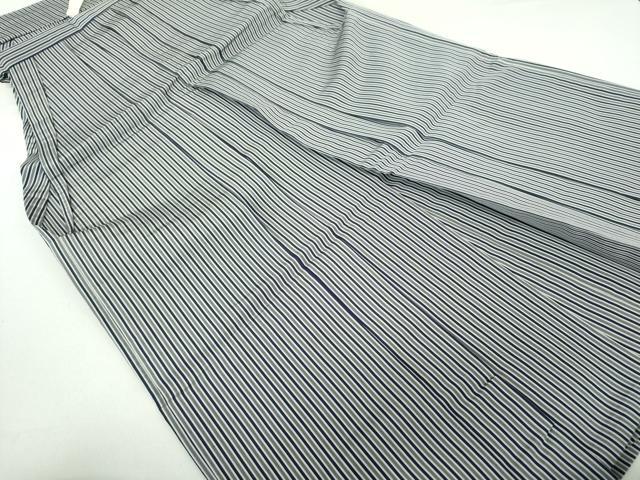 平和屋着物●男性　馬乗袴　縞　正絹　逸品　DAAS3797ps