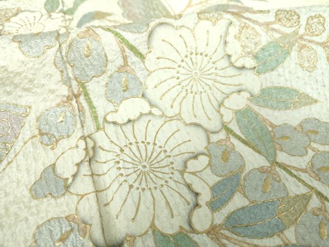 平和屋着物○訪問着 絞り 辻が花 舞蝶文 金銀彩 正絹 逸品 DAAS3860ps