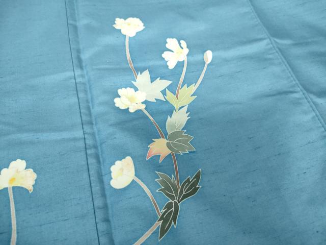 平和屋着物○本加賀友禅作家 成竹登茂男 白山紬 訪問着