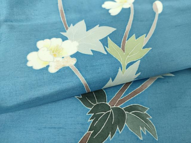 平和屋着物○本加賀友禅作家 成竹登茂男 白山紬 訪問着