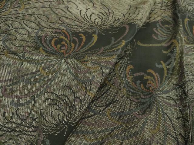 平和屋着物●本場大島紬　9マルキ　乱菊　正絹　逸品　DAAS3866ps