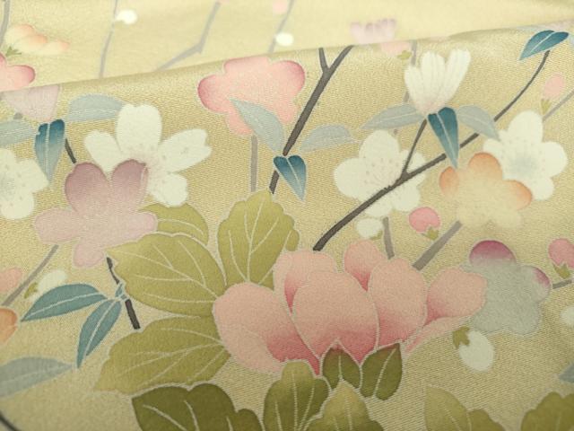 平和屋着物○訪問着 友禅 作家物 草花籬文 暈し染め 金彩