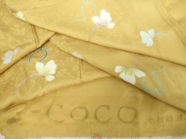 平和屋着物■極上　小紋　ロング丈　雪輪重ね　金彩　染の近江謹製　逸品　DZAA8071kh5 平和屋着物□極上 小紋 ロング丈 雪輪重ね 金彩 染の近江謹製 逸品