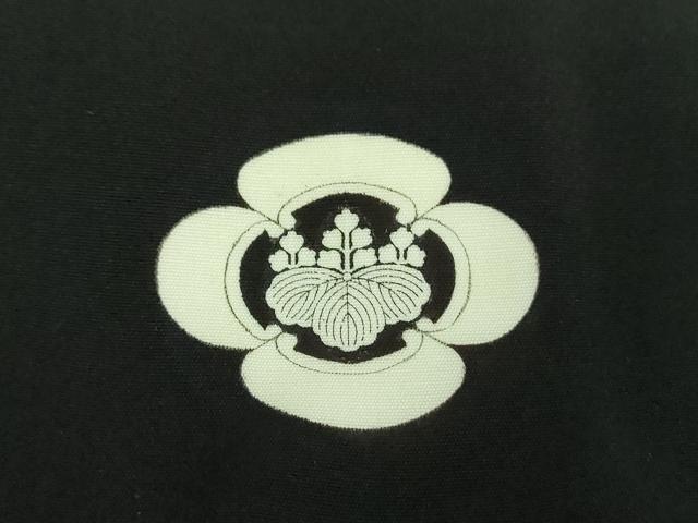 平和屋着物○男性 黒紋付 長羽織・長襦袢(袷)・馬乗袴セット 高島屋