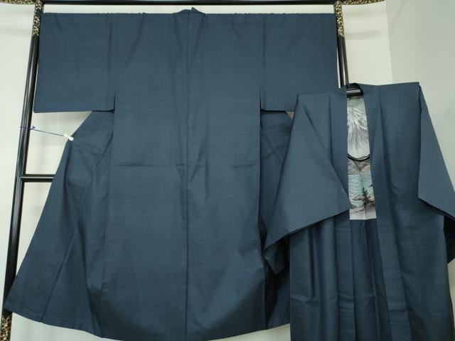 平和屋着物●男性　本場大島紬　アンサンブル　長羽織　120亀甲　総詰め　正絹　逸品　DAAS3947ps