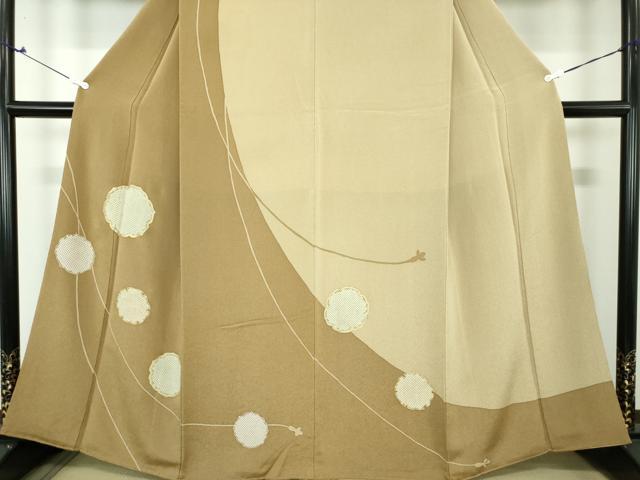 平和屋着物○訪問着 雪輪文 鬼しぼ縮緬 金彩 正絹 逸品 DAAS3965ps