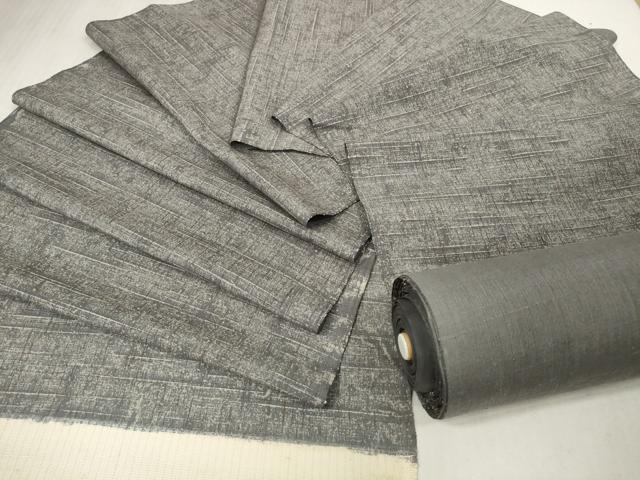 平和屋着物●紬　反物　着尺　霞文　裏地付き　逸品　未使用　DAAS6585zzz