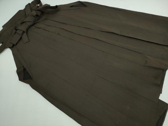 平和屋着物●男性　馬乗り袴　縞　正絹　逸品　DAAS7357xg