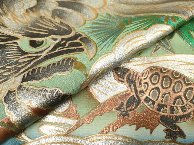 平和屋着物[]七五三 男の子 祝着・羽織・行灯袴セット 鷹 鷲 亀 立波笹 
