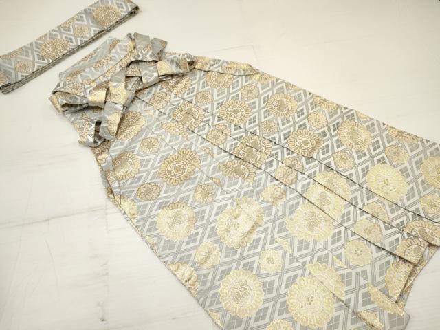 平和屋着物[]七五三 男の子 祝着・羽織・行灯袴セット 鷹 鷲 亀 立波笹 