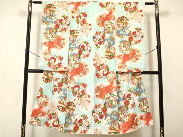 平和屋着物[]アンティーク 大正ロマン 七五三 女の子 7歳 祝着 四つ身