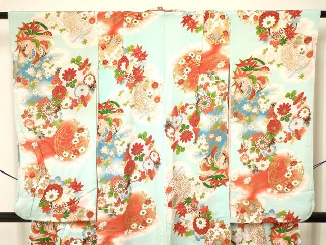 平和屋着物[]アンティーク 大正ロマン 七五三 女の子 7歳 祝着 四つ身