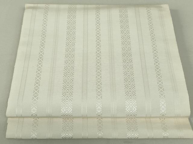 着物屋こころ■本場筑前博多織　八寸名古屋帯　波文　逸品 n446 Kisste 博多帯 名古屋帯 正絹 博多名古屋帯 新品 八寸名古屋帯 黒 唐花