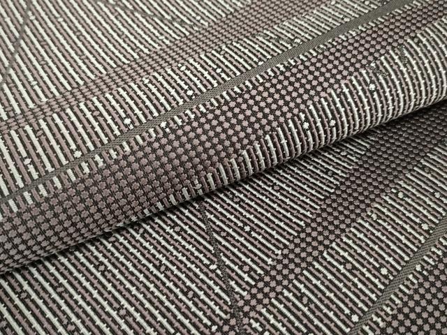 平和屋着物○六通柄袋帯 幾何学間道 正絹 逸品 DAAT0164ob