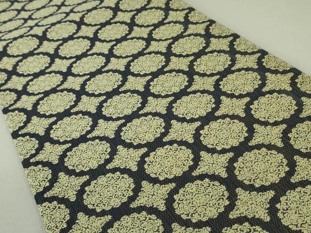 平和屋着物○両面 全通柄袋帯 正倉院花文 金糸 正絹