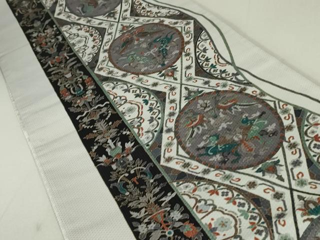 平和屋着物●奥村悟　訪問着　竹屋町刺繍　雪輪重ね文　源氏香　暈し染め　金彩　正絹　逸品　AAAW9227zg 平和屋着物○奥村悟 訪問着 竹屋町刺繍 雪輪重ね文 源氏香