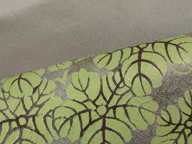 平和屋着物●九寸名古屋帯　蔦の葉文　金通し地　正絹　逸品　DAAT0301ob 平和屋着物○九寸名古屋帯 蔦の葉文 金通し地 正絹 逸品 DAAT0301ob