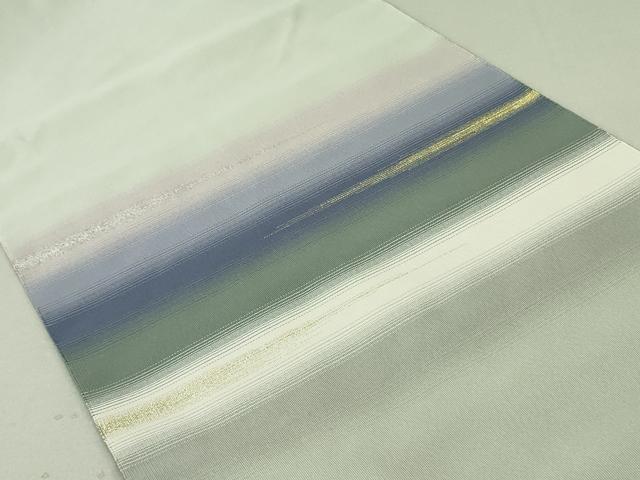 平和屋着物○西陣 小川英謹製 爪掻き本綴れ 八寸名古屋帯