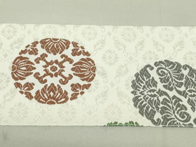 正絹西陣名門川島織物梅間道文様九寸名古屋帯