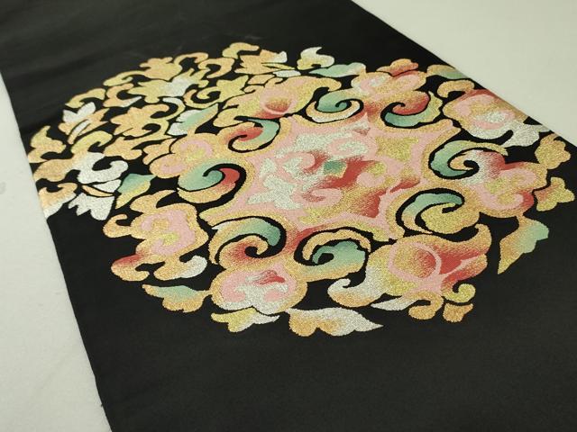 平和屋着物○爪掻き本綴れ 八寸名古屋帯 間道 正絹 逸品