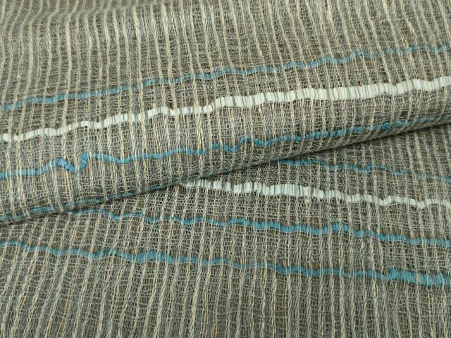 平和屋着物○太鼓柄袋帯 櫛織 横段文 正絹 逸品 DAAT0422ob