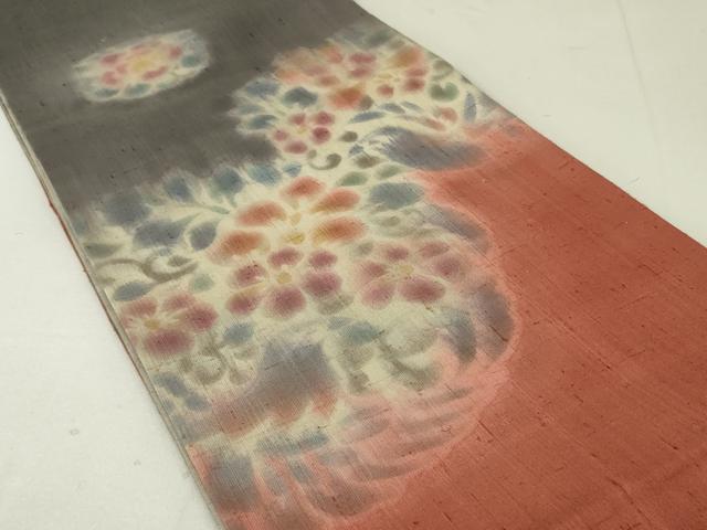 平和屋着物○内田陽一郎 色留袖 夾纈 花唐草文 正絹 逸品 DAAR0119yyy