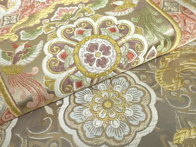 平和屋着物○西陣 とみや織物謹製 とみや帯 六通柄袋帯 唐織 引箔