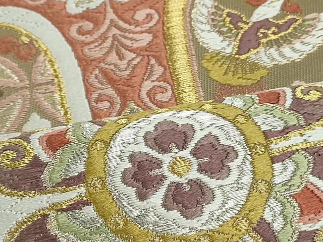 平和屋着物○西陣 とみや織物謹製 とみや帯 六通柄袋帯 唐織 引箔