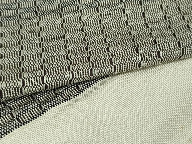 平和屋着物●八寸名古屋帯　紬地　横段文　正絹　逸品　DAAT0445ob 平和屋着物○八寸名古屋帯 紬地 横段文 正絹 逸品 DAAT0445ob