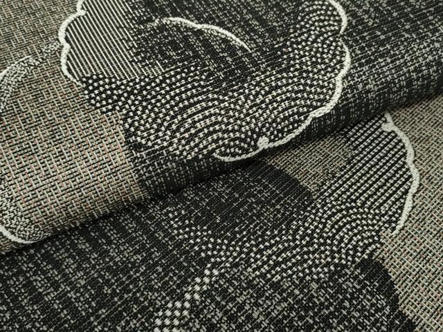 平和屋着物○太鼓柄袋帯 紬地 霞文 さが美扱い 正絹 逸品 CAAV7107hy