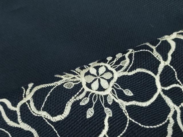 平和屋着物○太鼓柄袋帯 総刺繍 舞花文 正絹 逸品 DAAT0468ob 袋帯