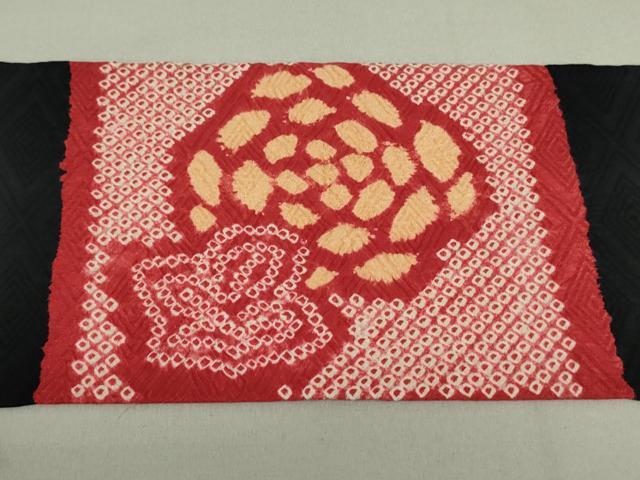 平和屋着物○九寸名古屋帯 総絞り 草花文 正絹 逸品 DAAT0476ob 名古屋