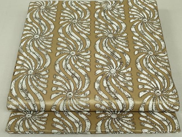 平和屋着物●六通柄袋帯　唐織　花間道　正絹　逸品　未使用　DAAT0493ob