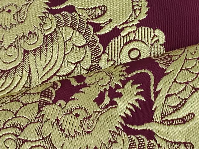 平和屋着物○アンティーク 大正ロマン 本場筑前博多織 全通柄九寸名古屋