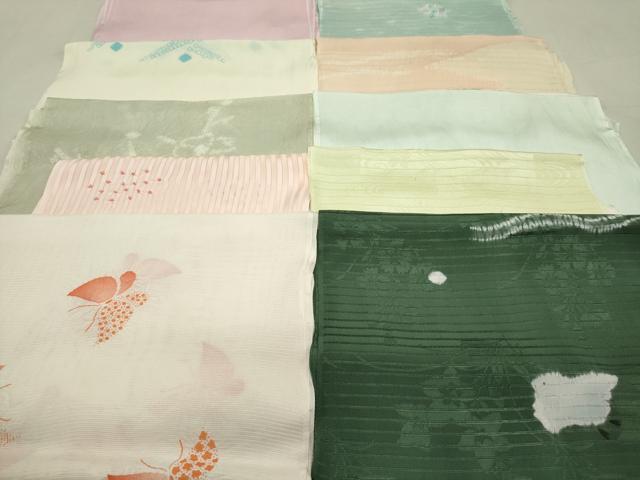 平和屋着物＊夏物　和装小物　帯揚げ10枚　全て正絹　逸品　DAAT0521by