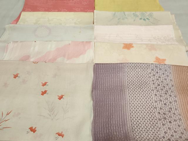 平和屋着物＊夏物　和装小物　帯揚げ10枚　全て正絹　逸品　DAAT0659by