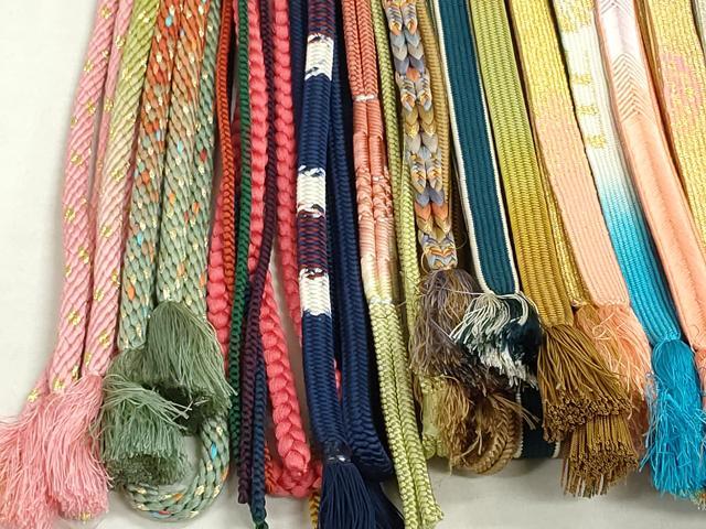 平和屋着物○和装小物 帯締め20本 高麗組 冠組 金糸 逸品 DAAT0781by