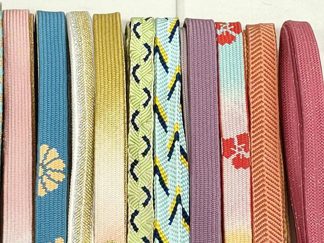 平和屋着物○和装小物 帯締め20本 高麗組 笹浪組 変わり貝