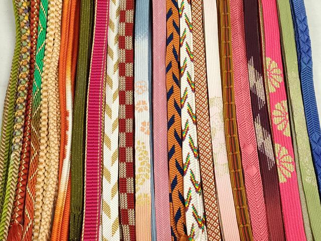 平和屋着物○和装小物 帯締め20本 高麗組 奈良組 笹浪組