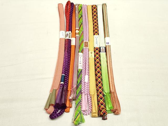 平和屋着物●和装小物　帯締め10本　逸品　未使用　DAAT0827by