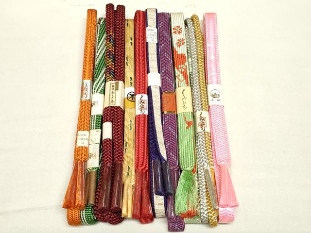 平和屋着物●和装小物　帯締め10本　逸品　未使用　DAAT0829by