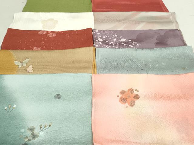 平和屋着物★和装小物　帯揚げ10枚　正絹　逸品　未使用　DAAT0924by